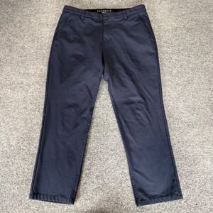 7 Diamonds Infinity Mens Chino Pants Navy Blue 32x30 (Fits 32x26) Stretch Casual